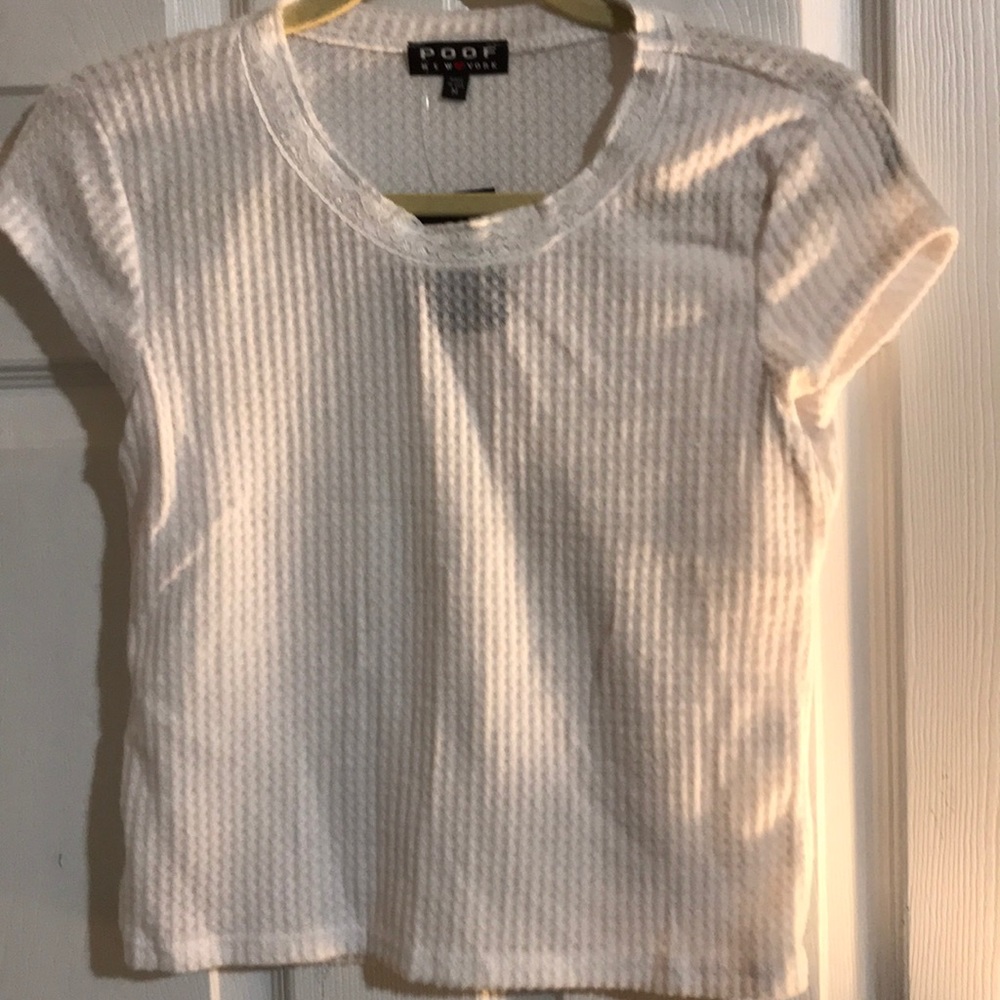 Waffle knit T-shirt